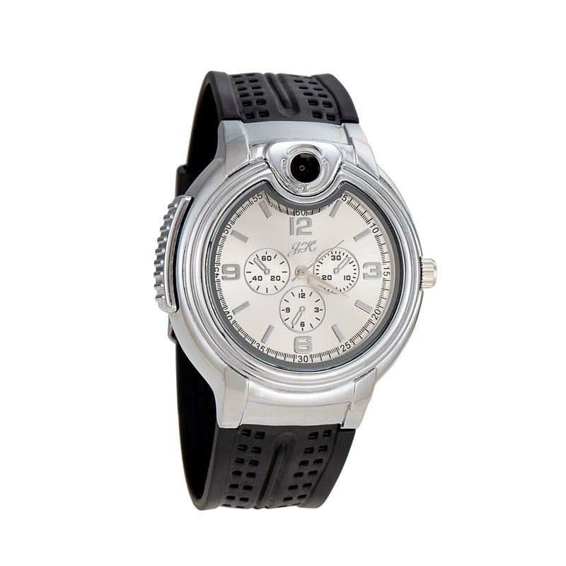 Watch Style Metal Open Flame gas lighter PF011
