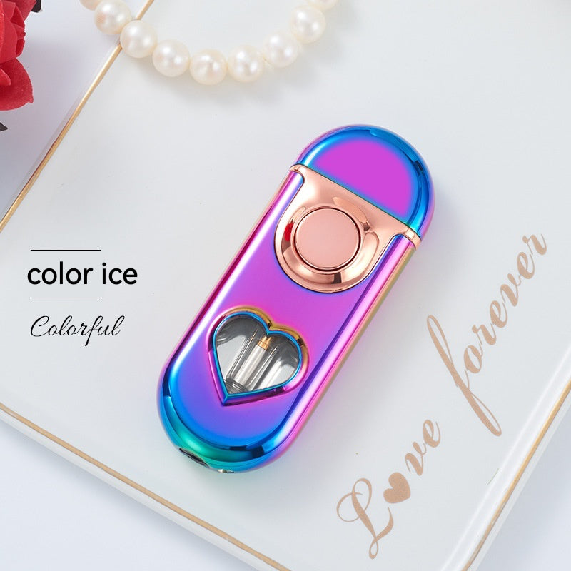 QT008-heart flame gas lighter