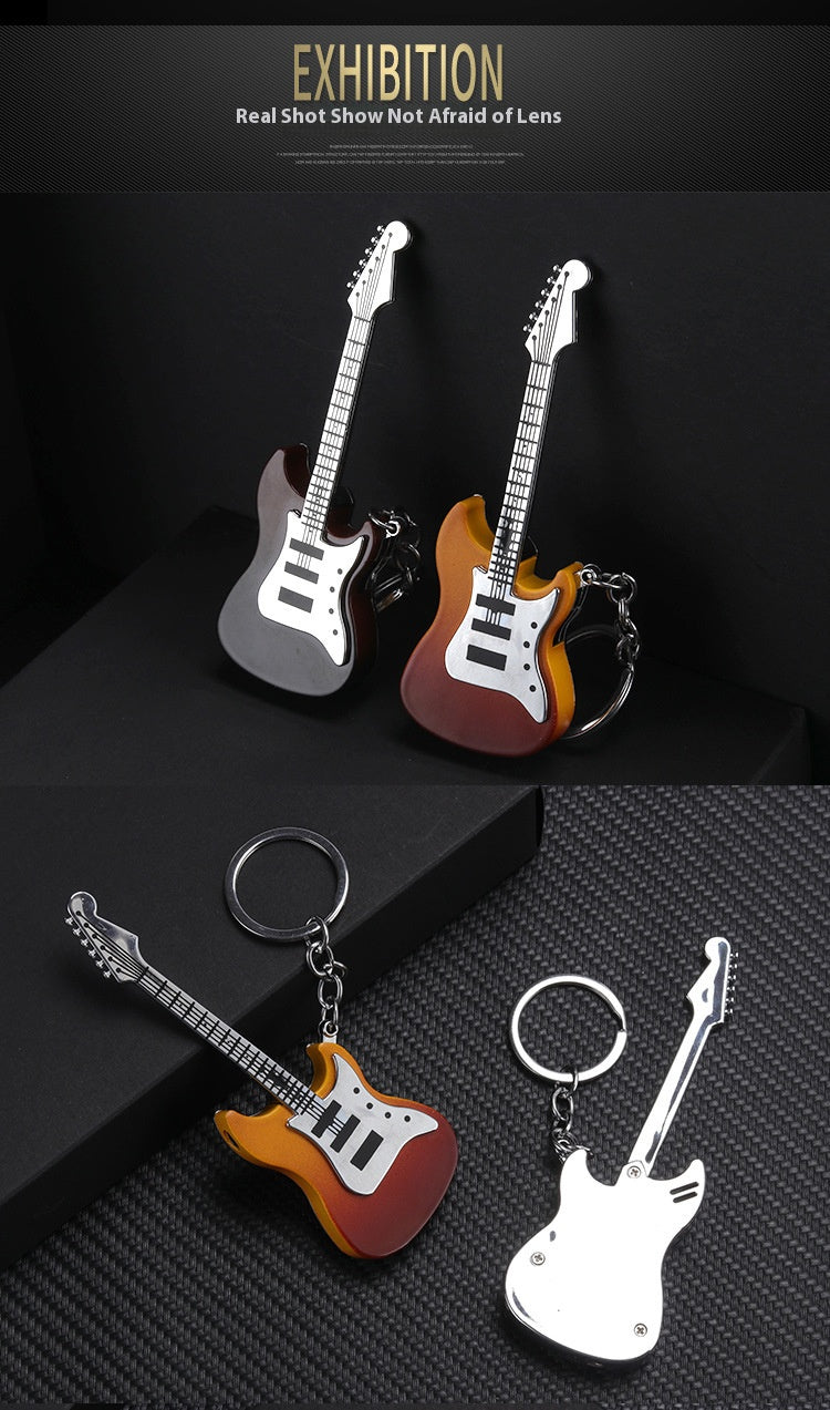 Wholesale Creative Gas-Powered Guitar Keychain Lighter PF003