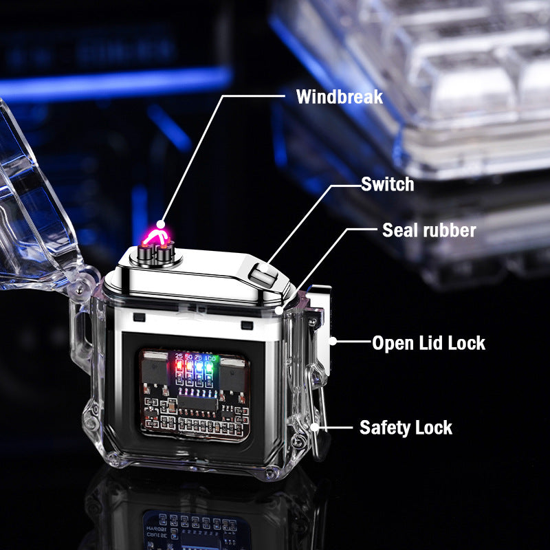 USB006-Arc flameless waterproof USB Rechargeable lighter