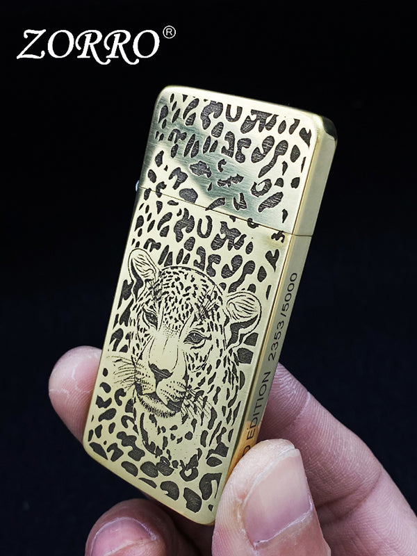 RY003-zorro Leopard Kerosene lighter