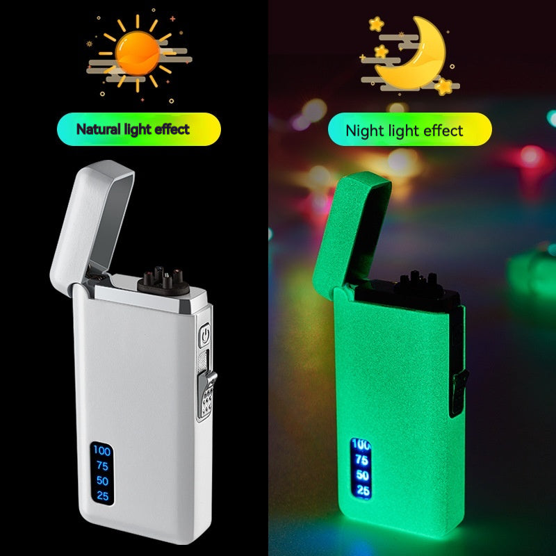 QT0064-HB210A night glow gas +USB Rechargeable lighter