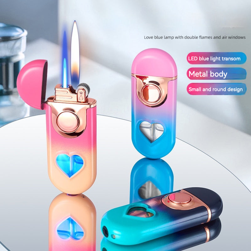 QT008-heart flame gas lighter