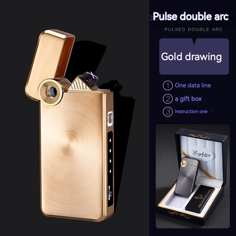 USB022- D041 double flame USB Rechargeable lighter