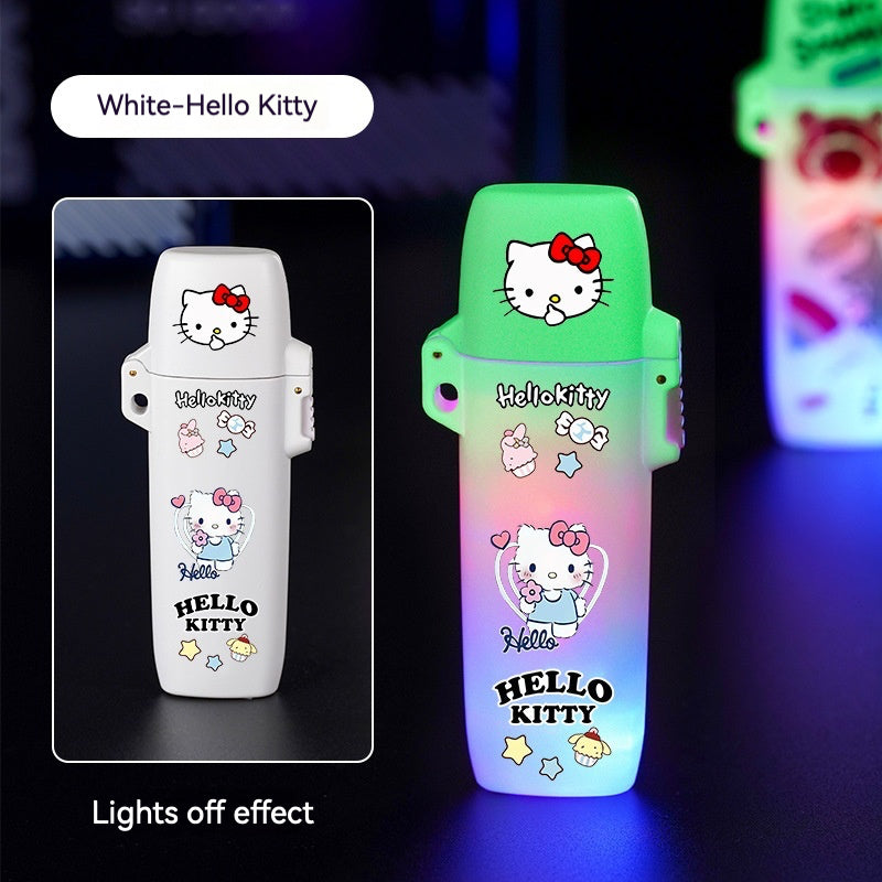 QT009-nightlight hello kitty gas lighter