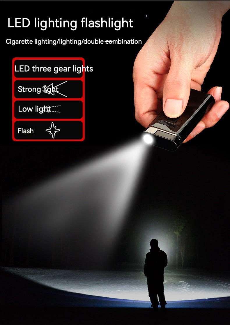 USB023-JD2013 double arc Flashlight USB Rechargeable lighter