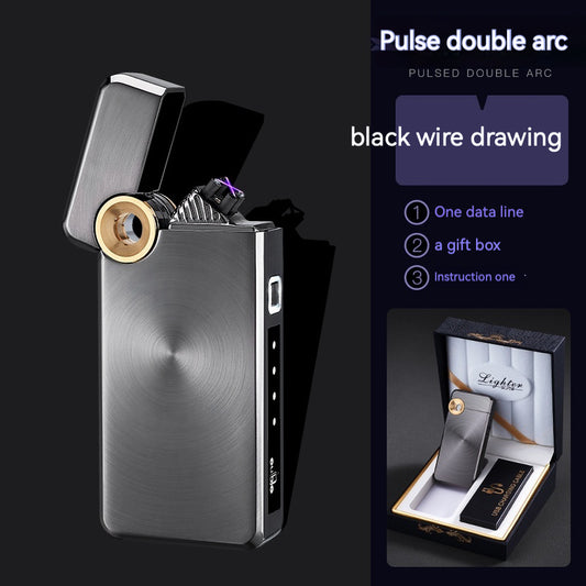 USB022- D041 double flame USB Rechargeable lighter