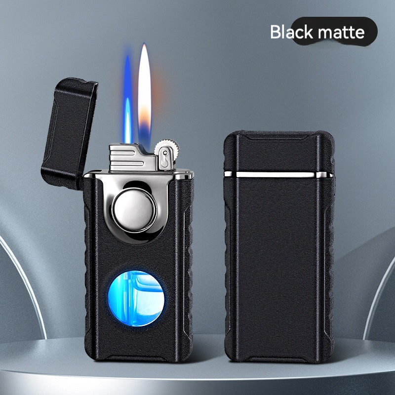 QT016-double flame flash gas lighter