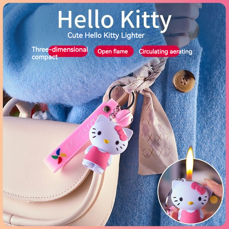 QT0048- hellokitty keyring gas lighter