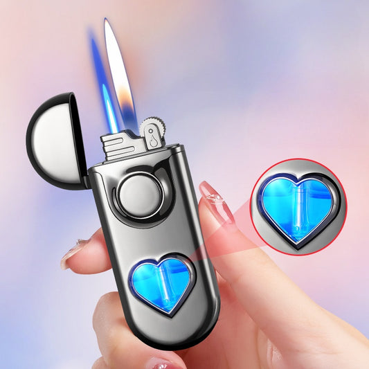 QT008-heart flame gas lighter