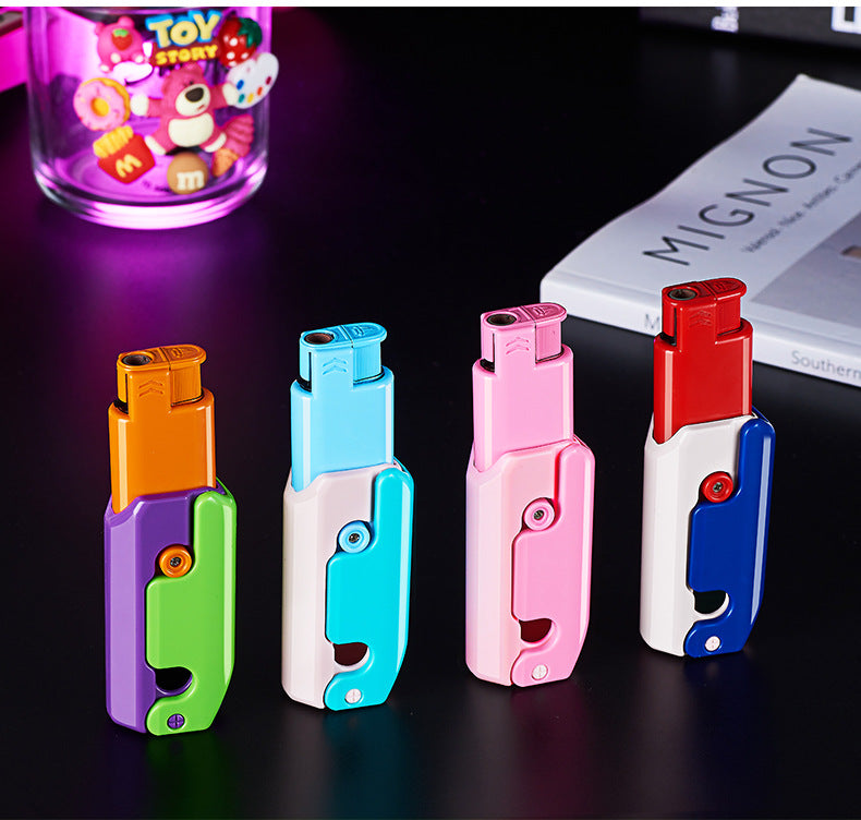 Wholesale Gravity-Activated Carrot Knife Fun Windproof Lighter PF025