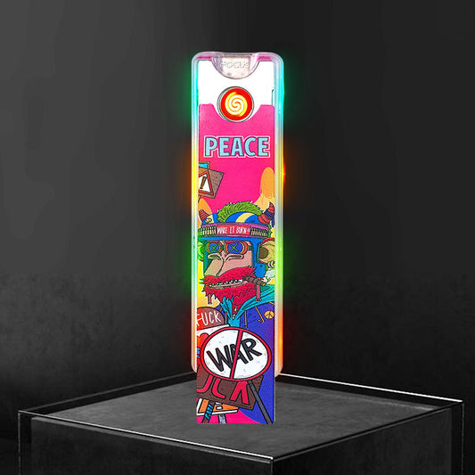 Wholesale Colorful LED Drop-Down USB Rechargeable Lighter PF024