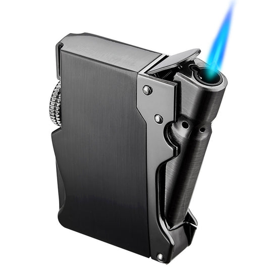 QT041-small steel gun windproof  gas lighter