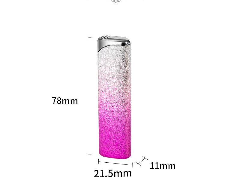 Frost Flower Series Green Flame Gas Lighter PF020