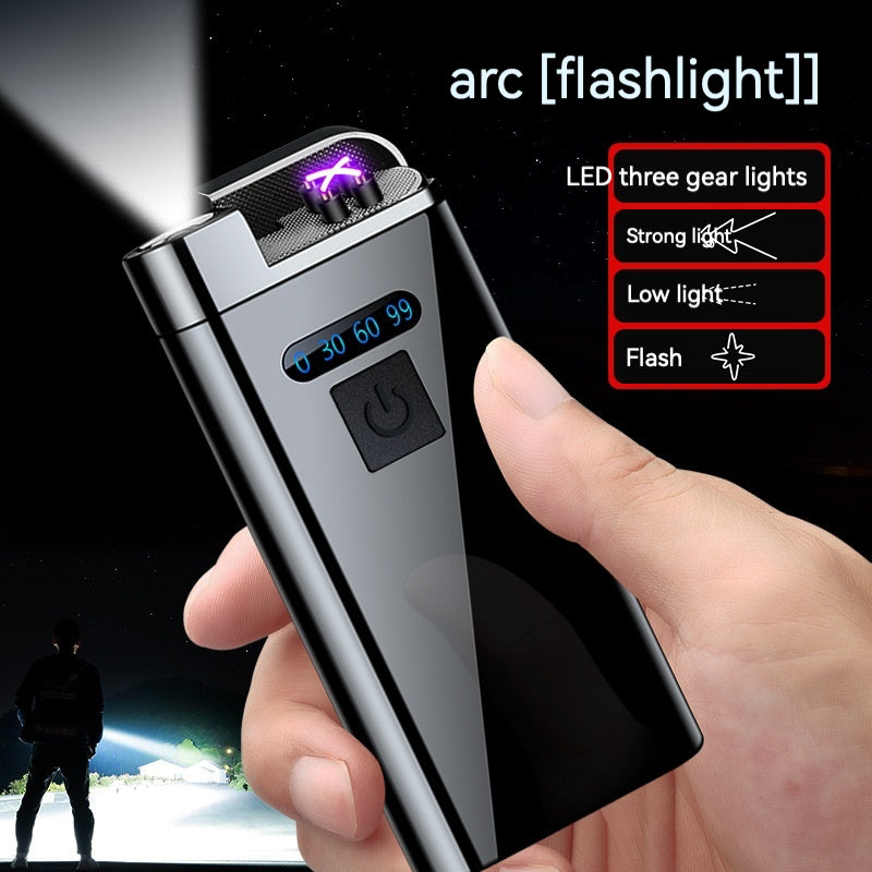 USB023-JD2013 double arc Flashlight USB Rechargeable lighter