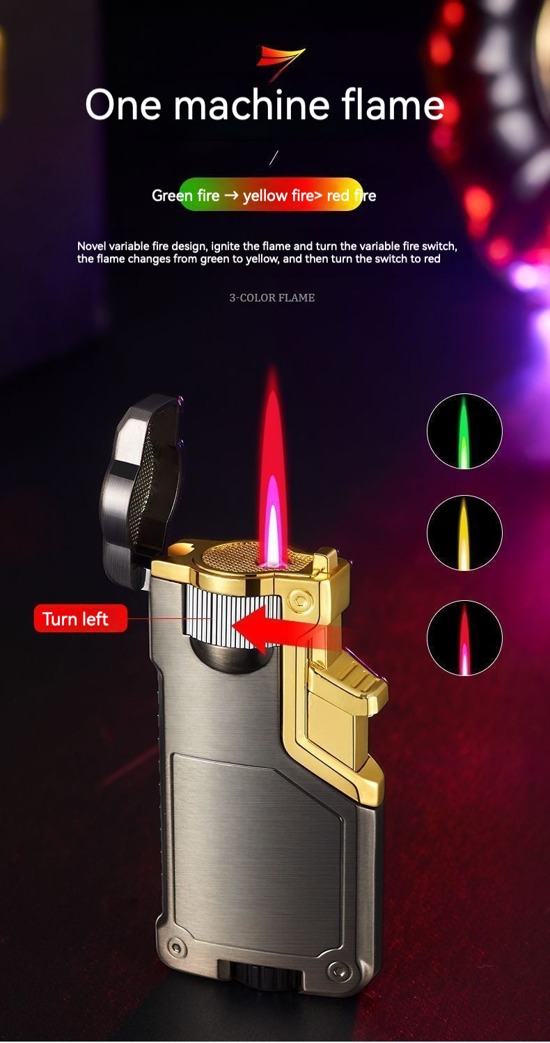 QT011-three flame gas lighter