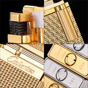 Calories City Lights Silvery Gas Lighter city lights solid copper lighter